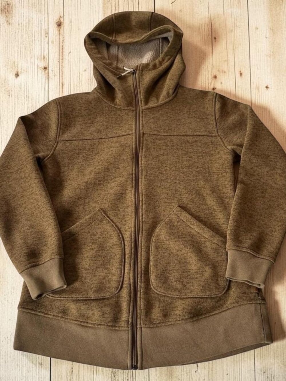 Burton Full Zip Hoodie Men's Small‎ Brown Casual Outdoor Sweater Jacket